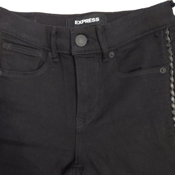 Express Mid Rise Stretch Ankle Legging - Picture 4 of 5